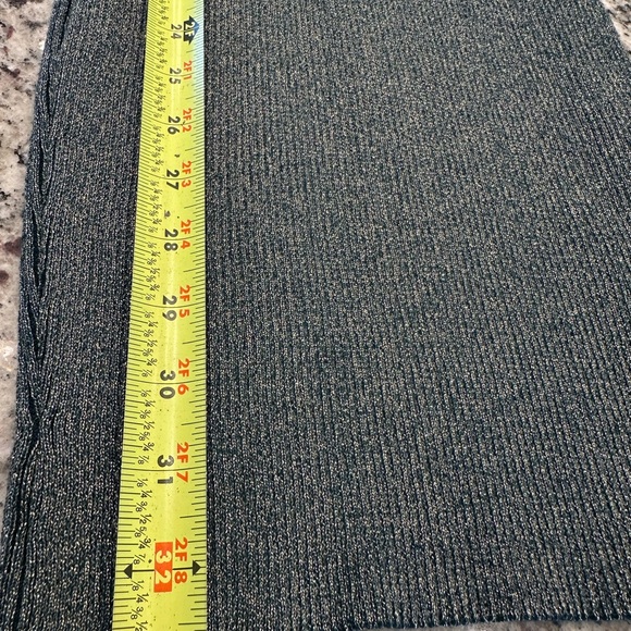 Say what? Metallic Teal Long Sleeve Dress - Picture 6 of 7